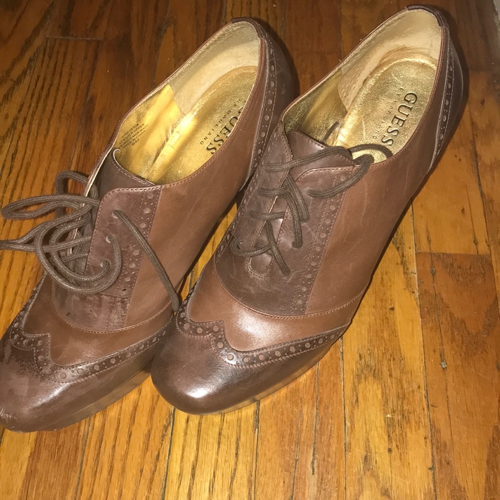 Guess by Marciano lace up platform shoes